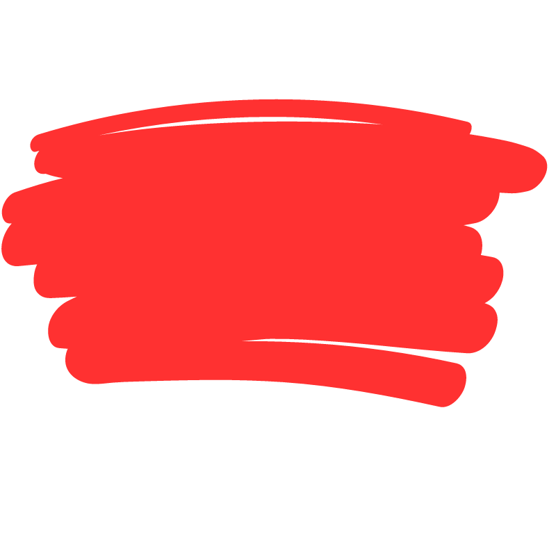 Brush stroke red